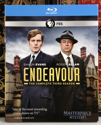 ENDEAVOUR COMPLETE THIRD SEASON 3 -- BLU-RAY NEW w/ SLIPCOVER -- I SHIP BOXED