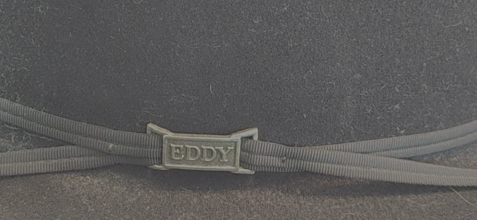 Sombrero de Vaquero Eddy Maverick 100% Lana Maverick Negro Talla 6 3/4 Hecho en EE. UU. De Colección Foto 4 de 4