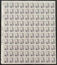 MALACK 2189 VF NH, 52c Hubert H. Humphrey Sheet, fre..MORE.. sheet2189