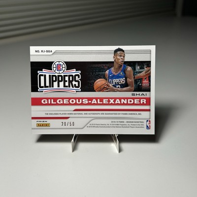 2018-19 Obsidian Shai Gilgeous Alexander Orange Prizm Rookie Patch 