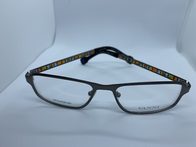 NEW VANNI OCCHIALI V9503 C307 GUNMETAL AUTHENTIC EYEGLASSES RX 53-16-140MM ITALY