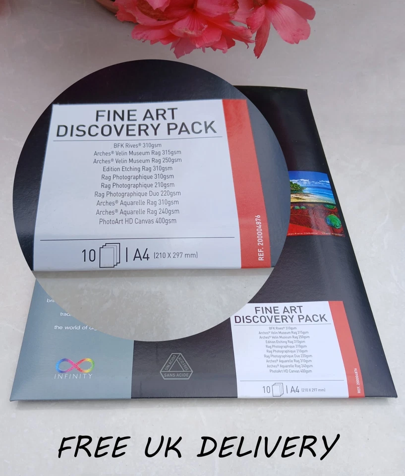2Pack--A4 Canson Infinity-Inkjet Fine Art+PhotoDiscoveryPack-1 each of 10 papers - Image 2 of 4
