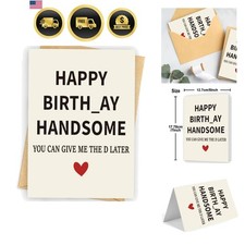 Gifts for Him  Funny Birthday Card  Gifts for Men Husband Boyfriend Him, Ha...