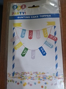 Bunting Cake Topper