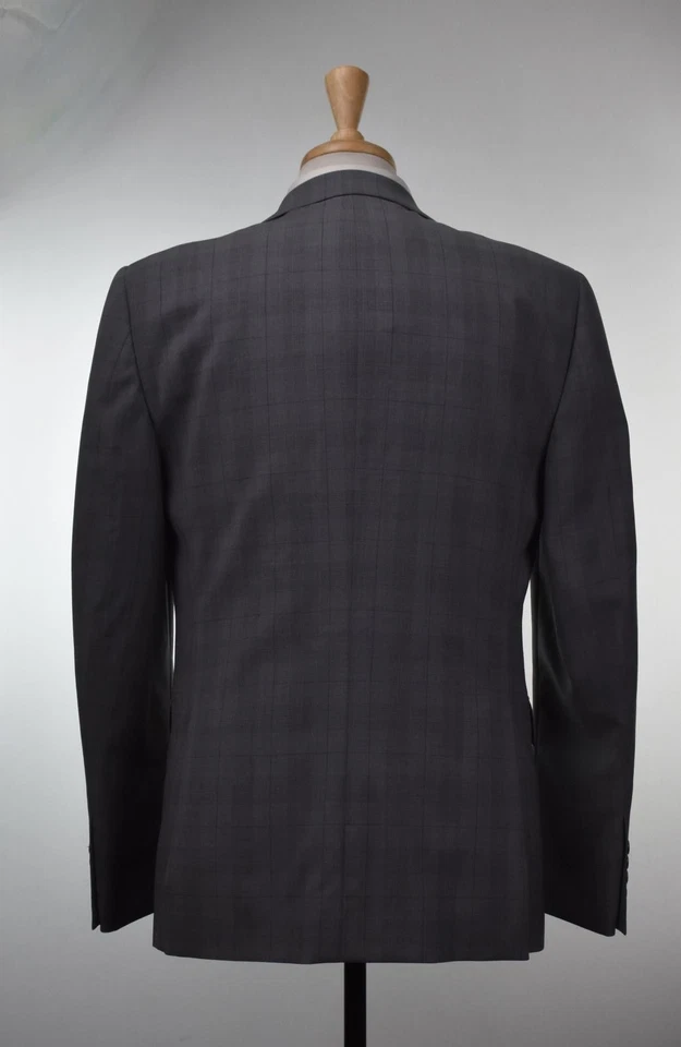 Theory Mens Chambers Plaid Wool Slim Blazer Jacket 44 R NEW $595 - Image 2 of 4