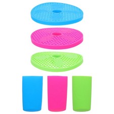 3 Sets Slush Machine Parts Ice Cream Drip Tray for Shaved Handle Cover