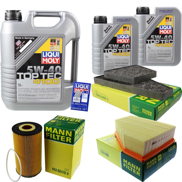 Inspektionskit Filter Liqui Moly ÖL 7L 5W-40 FüR Vw Phaeton 3D_ 6.0 W12 4Motion-image
