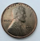 1957-D LINCOLN WHEAT CENT VERY FINE CONDITION #2388