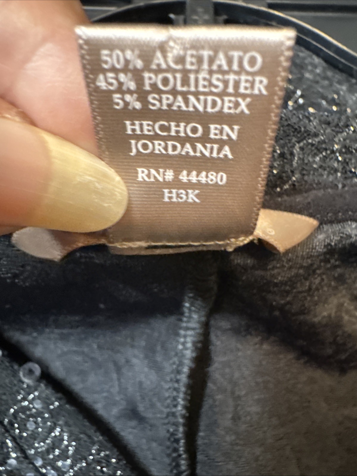 White Stag Shirt Top T-Shirt Women 3X (22W-24W) Sequin Black Floral