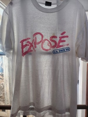 EXPOSE Band 1988 TOUR WHAT YOU DON'T KNOW SHOW T-SHIRT XL VINTAGE MEGA RARE EUC
