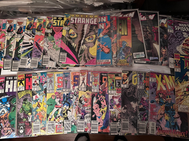 48 copper 80-90's marvel comics hulk spiderman x-men dr strange avengers 8.5 9.0