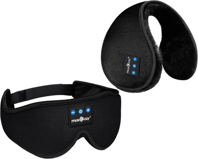 MUSICOZY Sleep Headphones Bluetooth Headband Sleeping Black 