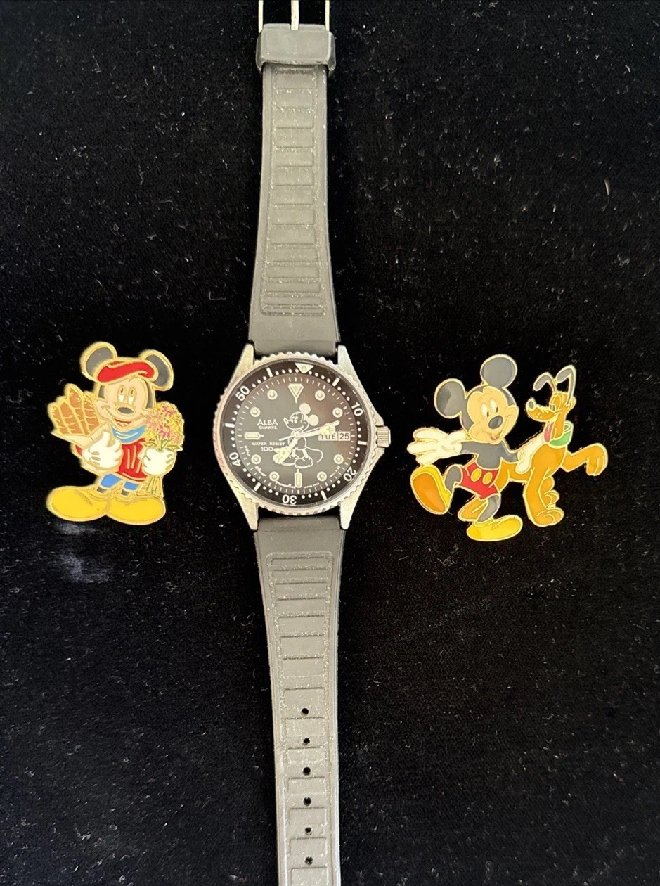 Watch Retro Boys And Mouse ALBA Rare 41mm Pins Mickey - vintagewatches.pk