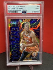 Alyssa Thomas- 2024 Panini Select WNBA BLUE En Fuego #19/49 SSP PSA-9 #15 Suns