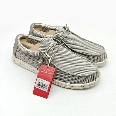 Hey Dude Men's Wally Sox Ash Slip On Shoes Gray Size US 10-15  110353500