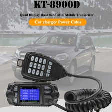 MINI Car Mobile Radio Amateur Walkie Talkie UHF 400-480MHz Transceiver KT-8900D
