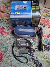 Sony Digital Camera Cybershot DSC-P10 5.0MP Silver Tested With Rare Case