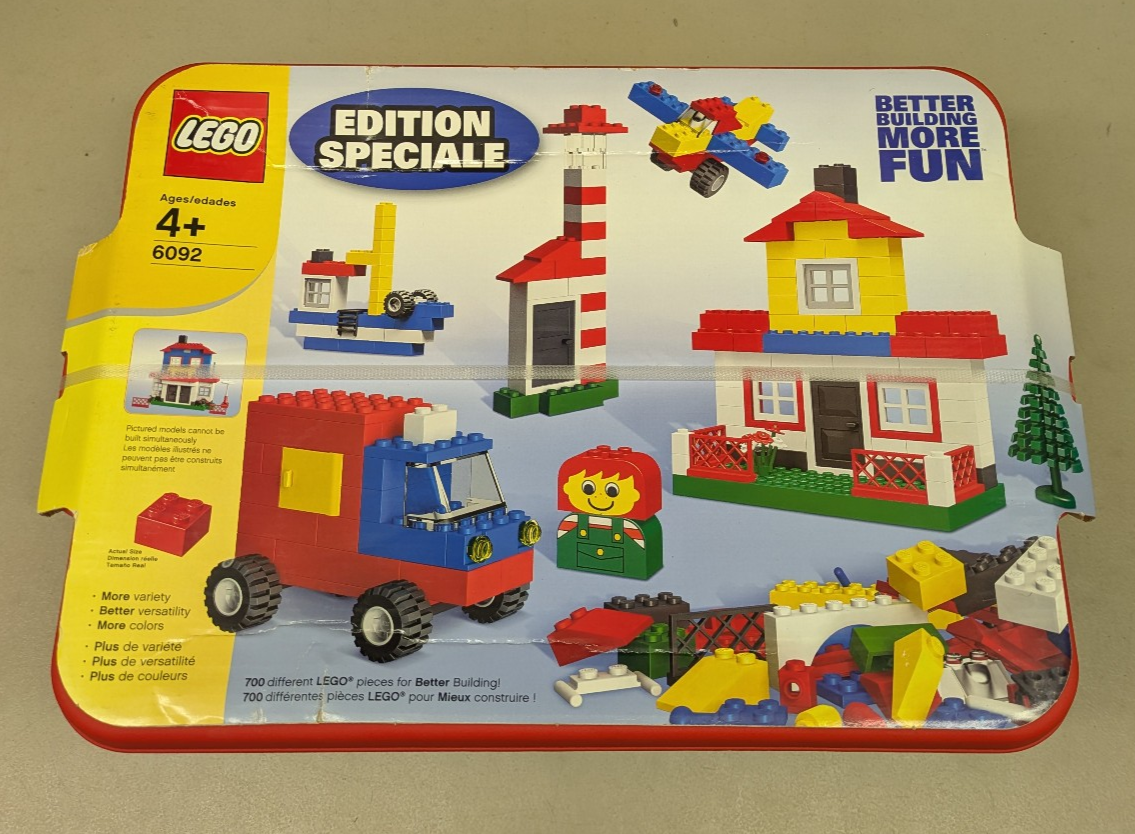 LEGO 6092 Better Building More Fun Tub NEW! RARE! 700 pcs! Doors