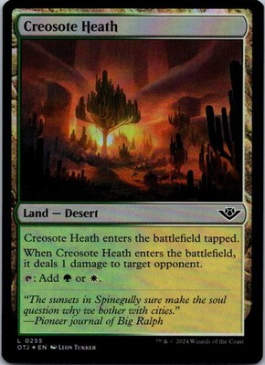 MTG Foil-Creosote Heath-Outlaws of Thunder Junction #255