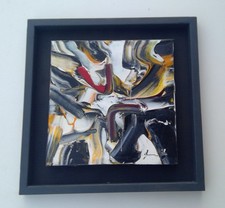 Pierluigi De Lutti con cornice 50x50