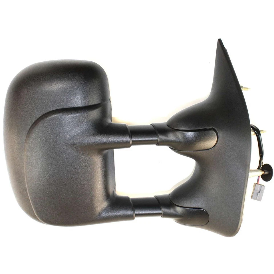 Juego de espejos retrovisores de remolque para Ford E-350 Super Duty 2002-2008 Power texturizados negros 2 piezas Foto 3 de 4