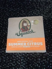 🍋 Dr. Squatch Men's Natural Soap - Summer Citrus 5 oz / 141 g | Refreshing & L