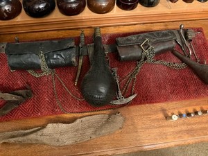 Museum-Quality 19th Century Ottoman/Balkan "Palaska" Ammunition Powder Flask Rig