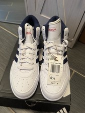 adidas Hoops 4.0 Mid J White/Navy/Red Mid Top...