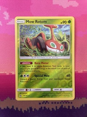 Pokemon Karte Mow Rotom Ultra Prisma Reverse Holo Rare 14/156 NM