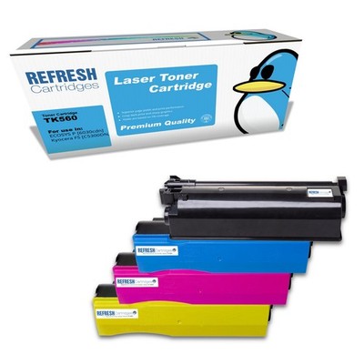 Refresh Patronen Full Set Pack TK-560 Toner kompatibel mit Kyocera Druckern