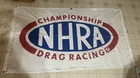VINTAGE NHRA DRAG RACING SIGN BANNER LARGE 61"X35",CHAMPIONSHIP NHRA 1980S?