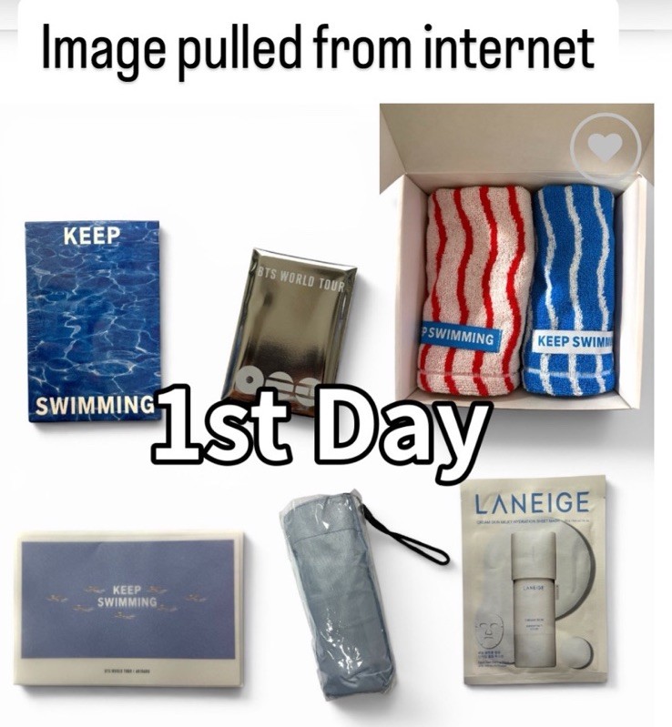 FULL BTS Arirang Busan Gift Bag: Keep Swimming Umbrella, Jung Kook