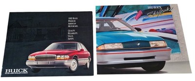 2x BUICK Skylark Century Riviera Roadmaster Park Avenue Prospekt Brochure USA AX