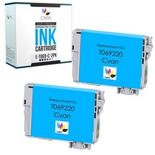CMYi 2-Pack Compatible Epson 69 Cyan Ink Cartridge for Stylus NX400 NX410 NX510