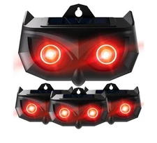 6 pack Solar Animal Repeller-Nocturnal Coyote Deterrent with Upgraded Frequency 