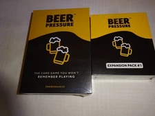 BEER PRESSURE THE CARD GAME + EXPANSION PACK ALL SEALED 2023 DRINKING GAME