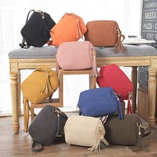 Fashionable And Simple Frosted Simulation Leather Candy Color Tassel Small Shell