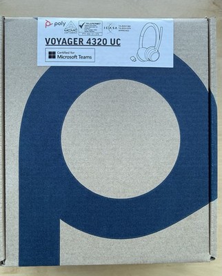 Plantronics Poly Voyager 4320 UC Bluetooth Headset mit Bügel Mikrofon -...