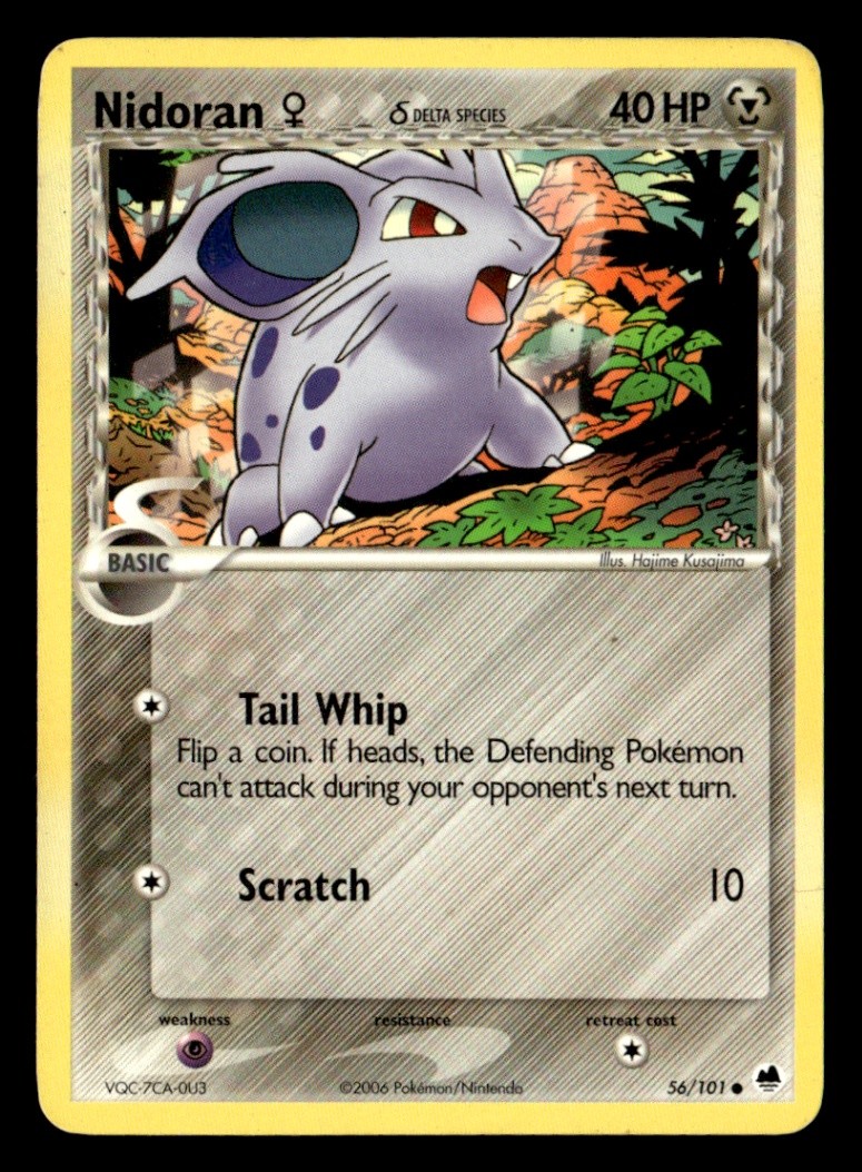 Nidoran F (Delta Species) Common Normal Dragon Frontiers 56/101 LP Pokémon TCG