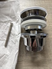 GROHE Waste Set with Push-Open Plug for Washbasins with Overflow, Chrome, 658070