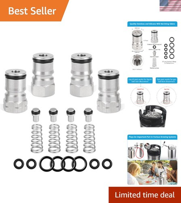 #ad Versatile 2 Pair Cornelius Keg Post Kit Perfect for Beverages amp; Home Brewing $26.98