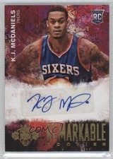 2014 Panini Court Kings Remarkable Rookie Signatures KJ McDaniels #24 Auto 0c2