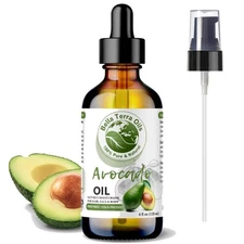 Organic Cold-Pressed Avocado Oil 100% Pure Skin Hair Face Nails Moisturizer