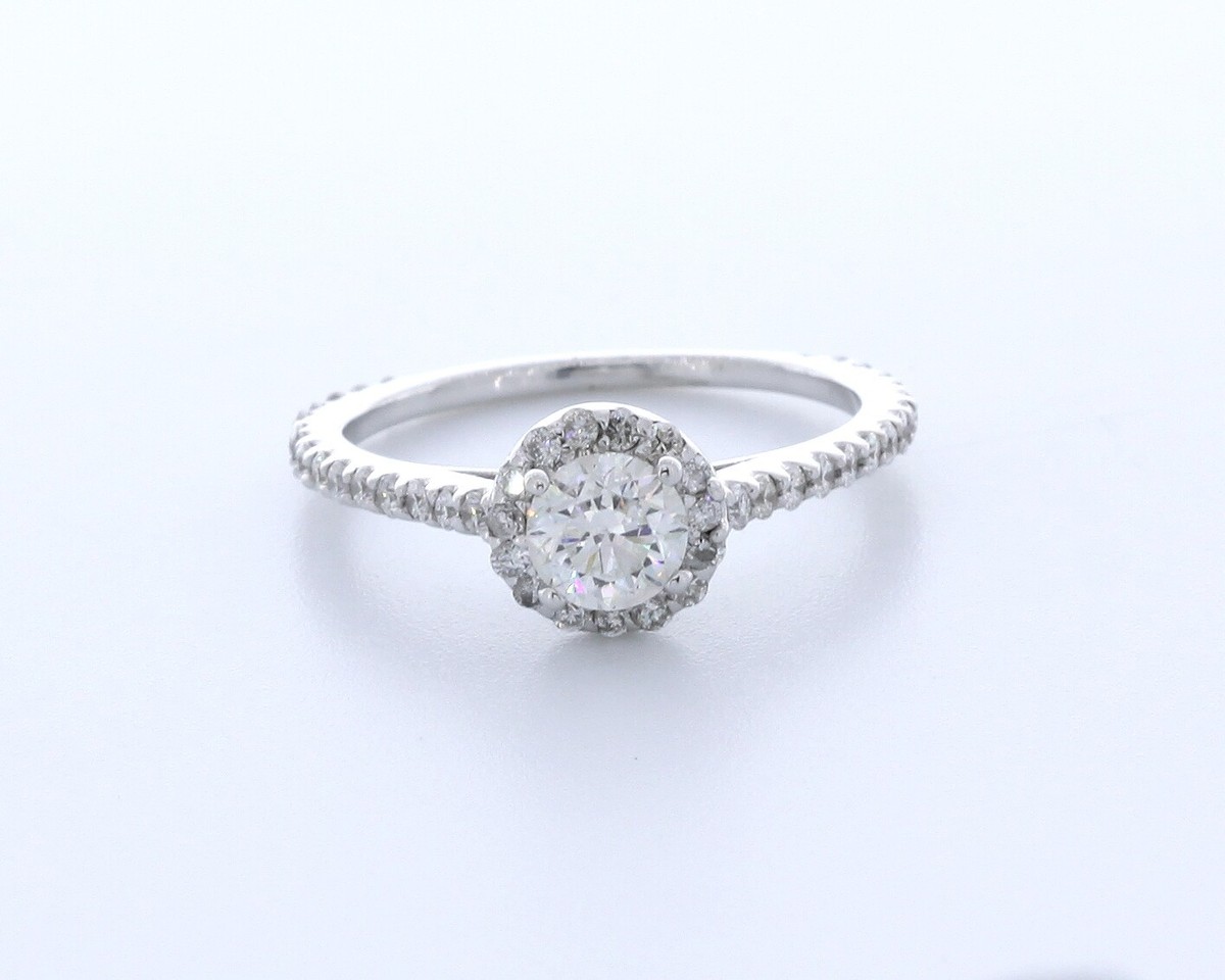 diamond halo carat round diamond engagement ring