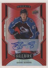 2020-21 Upper Deck Allure Rookie SP Red Rainbow Auto Shane Bowers #136 Auto 0v7