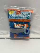 Hanes Toddler Boys Super Soft Tagless Briefs 10-Pack 