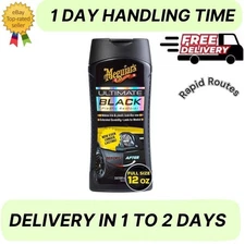 Meguiars Car Black Plastic Restorer Fluid 12 oz Ultimate Trim Protect Restore