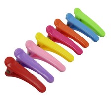 50pcs Mixed Bubblegum Color Hair Clips - 35mm Plastic Prongs Alligator Clips