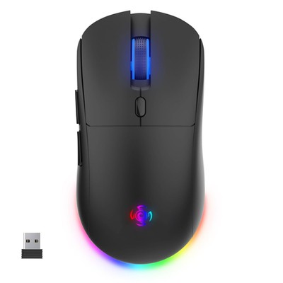 Wireless Gaming Mouse, 3 Modes 4800 DPI Bluetooth/2.4G/Wired Mouse with Type-...