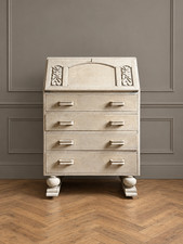 Antique whitewashed/ Stripped Bureau Desk Drawers